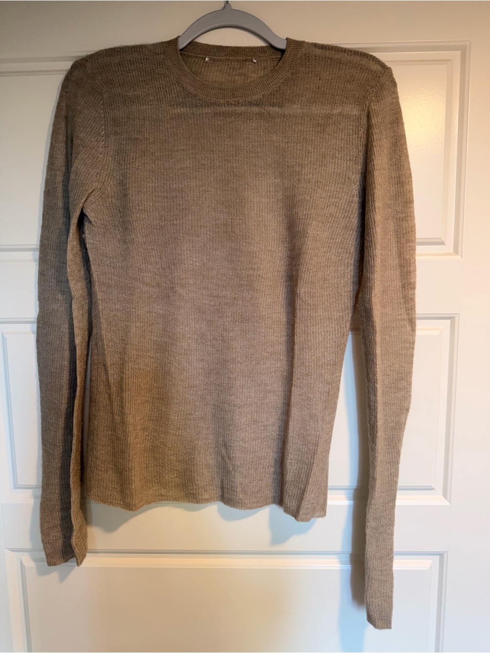 Zara Beige Crewneck Sweater